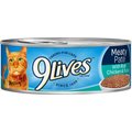 9 Lives Meaty Pate with Real Chicken & Tuna Canned Cat Food, 5.5-oz, case of 24