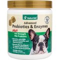 NaturVet Advanced Probiotics & Enzymes Plus Vet Strength PB6 Probiotic Soft Chews Digestive Supplement for Dogs, 120-count