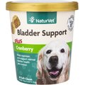 NaturVet Bladder Support Plus Cranberry Soft Chews Urinary Supplement for Dogs, 60-count