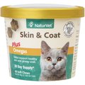 NaturVet Skin & Coat Plus Omegas Soft Chews Skin & Coat Supplement for Cats, 60-count