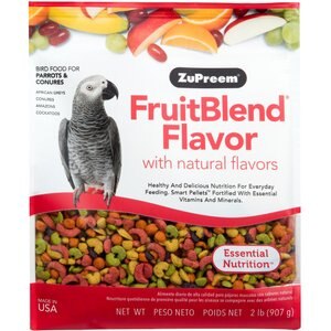 ZuPreem FruitBlend Flavor Parrot & Conure Food, 2-lb bag