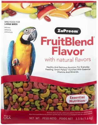 ZuPreem FruitBlend with Natural Fruit Flavors Large Bird Food, slide 1 of 1