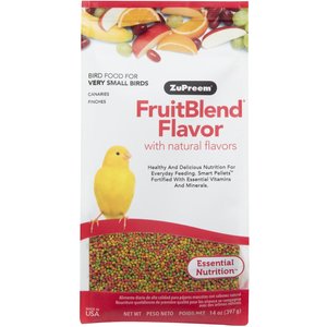 ZuPreem FruitBlend Flavor with Natural Flavors Daily Extra Small Bird Food, 0.875-lb bag