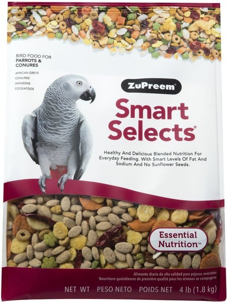 ZuPreem Smart Selects Parrot & Conure Food, 4-lb bag slide 1 of 4