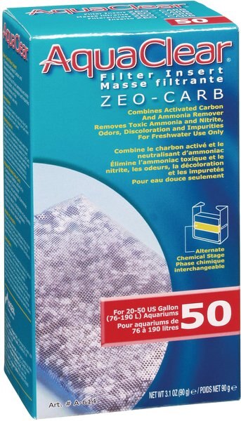 AquaClear Zeo-Carb Filter Insert, Size 50 slide 1 of 2