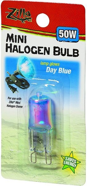 Zilla Light & Heat Mini Halogen Bulb for Reptile Terrariums, Day Blue, 50 Watts slide 1 of 6