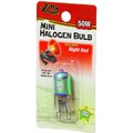 Zilla Mini Night Red Halogen Bulb for Reptile Terrariums, 50-watt