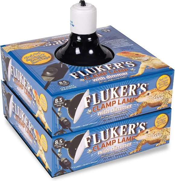 Fluker's Clamp Lamp with Dimmer, 8.5-in slide 1 of 2