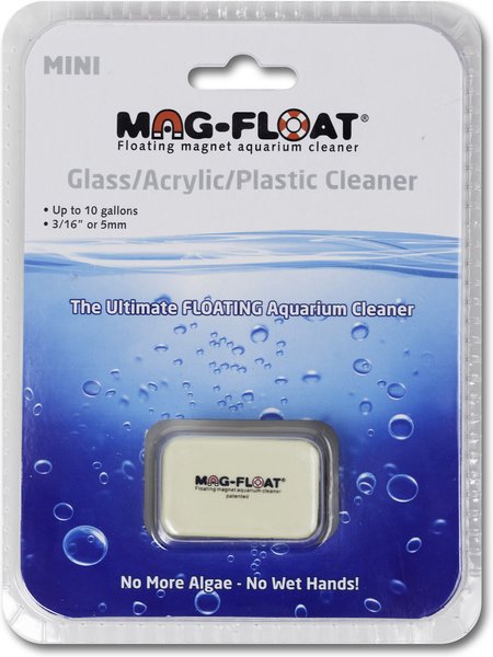 Mag-Float Glass, Acrylic & Plastic Floating Magnetic Aquarium Cleaner, Mini slide 1 of 2