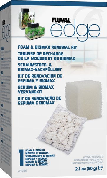 Fluval Edge Foam & Biomax Renewal Kit, 1 Count slide 1 of 2