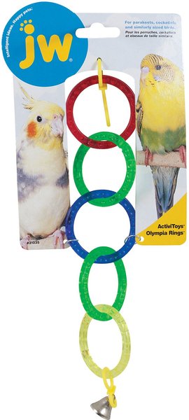 JW Pet Activitoy Birdie Olympia Rings Toy, Small/Medium slide 1 of 3