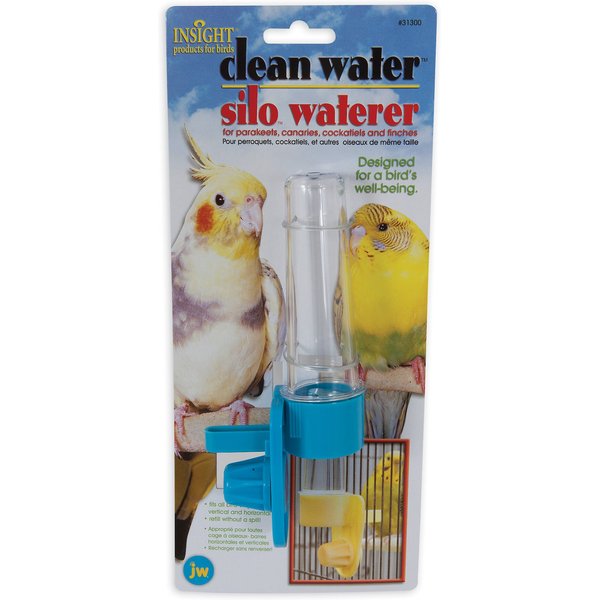 JW Pet Company Clean Water Silo Waterer Bird Accessory