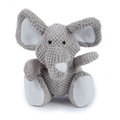 GoDog Checkers Chew Guard Elephant Squeaky Plush Dog Toy