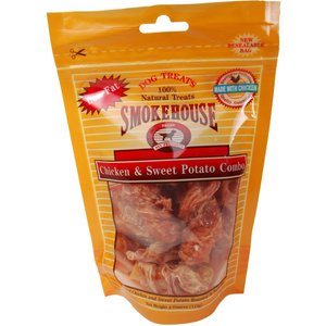 Smokehouse Chicken & Sweet Potato Dog Treats, 4-oz bag