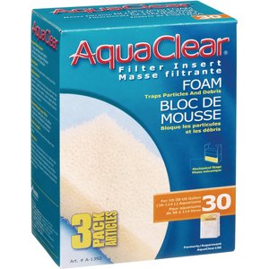 AquaClear Foam Filter Insert, Size 30, 3 count