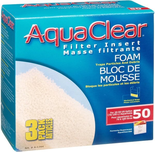 AquaClear Foam Filter Insert, Size 50, 3 count slide 1 of 3