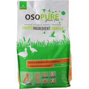 Artemis Osopure Duck & Garbanzo Bean Formula Grain-Free Dry Dog Food, 4-lb bag
