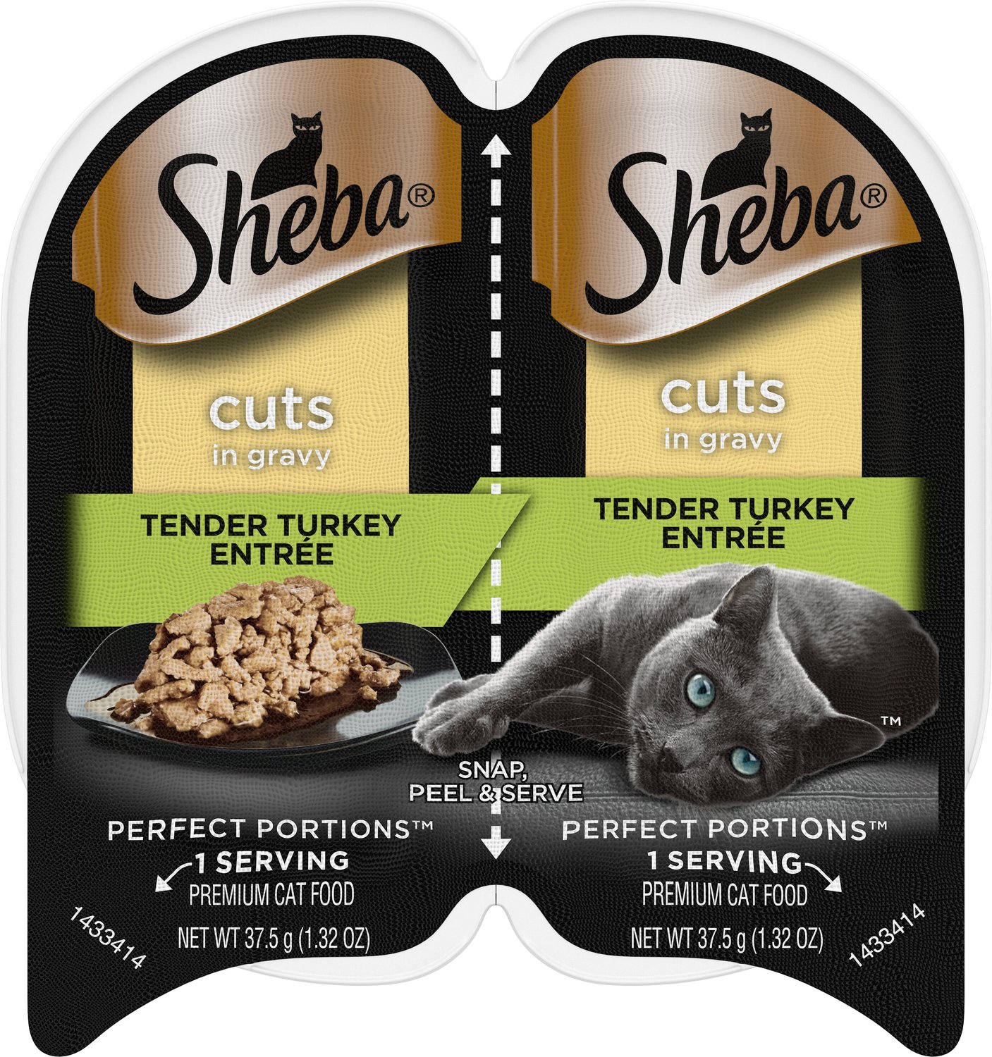 Sheba Perfect Portions GrainFree Tender Turkey Cuts in Gravy Entree