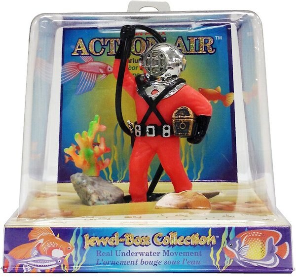 Penn-Plax Action Air Diver with Hose Aerating Aquarium Ornament, 4-in, Color Varies slide 1 of 3