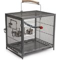MidWest Poquito Avian Hotel Travel Carrier Bird Cage, Platinum