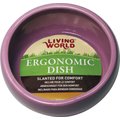 Living World Pink Ergonomic Small Pet Dish, Small