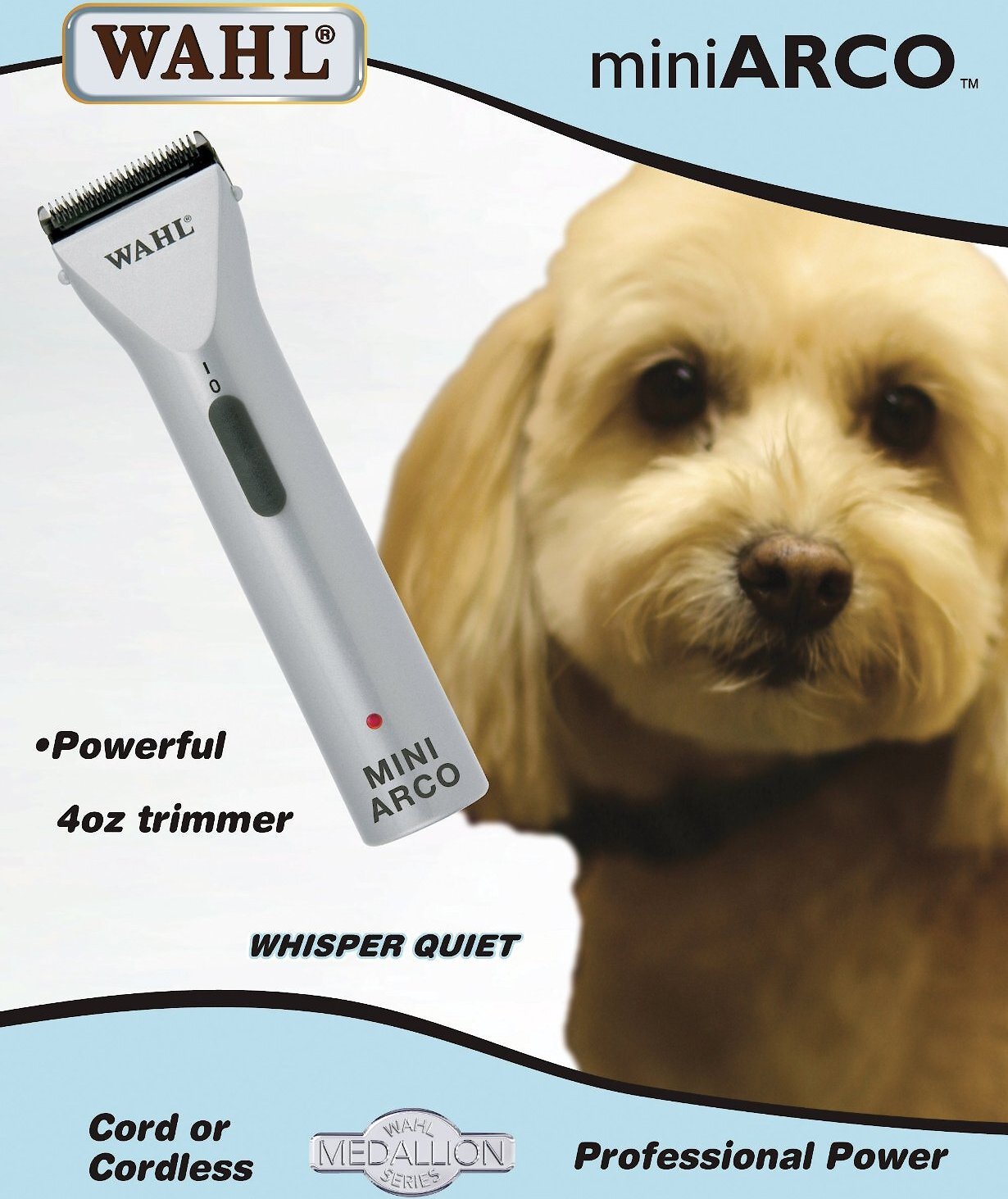 WAHL Mini Arco Pet Trimmer, Champagne - Chewy.com