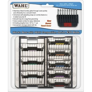 Wahl Stainless Steel Attachment Combs Kit for Detachable Blades, 8 count