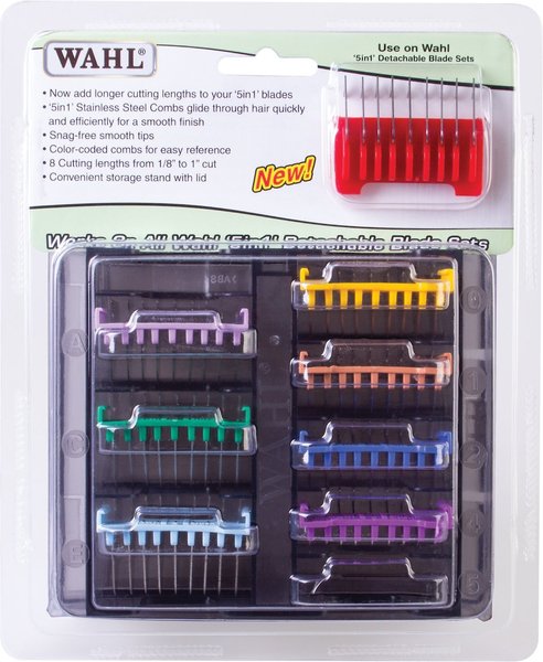 Wahl Stainless Steel Attachment Combs Kit for 5 in 1 Blades, 8 count slide 1 of 5