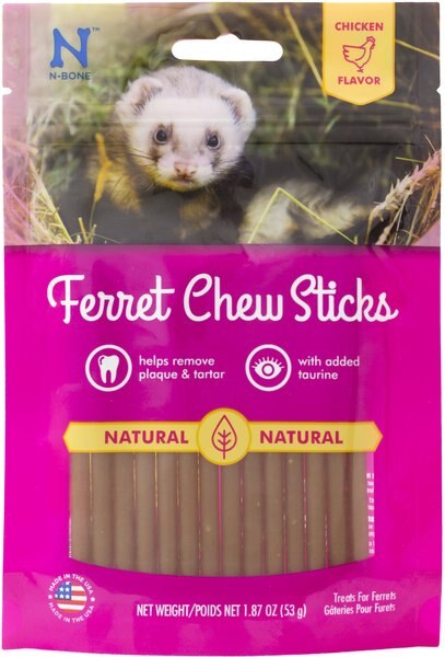 N-Bone Chicken Flavor Chew Stick Ferret Treats, 1.87-oz bag slide 1 of 5
