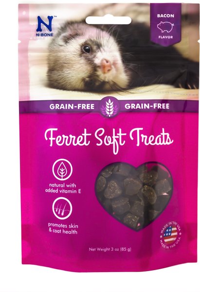 N-Bone Bacon Flavor Grain-Free Soft Ferret Treats, 3-oz bag slide 1 of 4