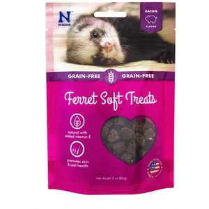 N-Bone Bacon Flavor Grain-Free Soft Ferret Treats, 3-oz bag
