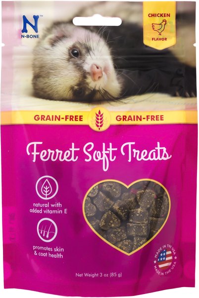 N-Bone Chicken Flavor Grain-Free Soft Ferret Treats, 3-oz bag slide 1 of 4