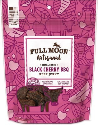 Full Moon Artisanal Small Batch Black Cherry BBQ Beef Jerky Dog Treats, slide 1 of 1