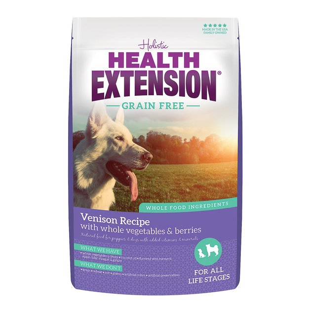 Health Extension Grain-Free Venison Recipe Dry Dog Food, 1 ...