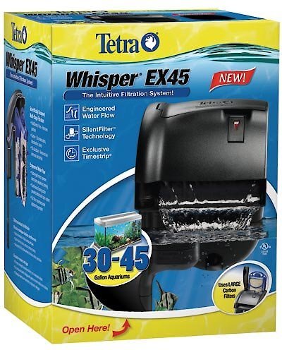 Tetra Whisper EX Aquarium Power Filter, 30-45 gal slide 1 of 4