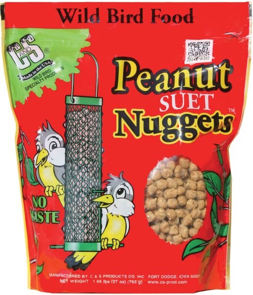 C&S Peanut Suet Nuggets Wild Bird Food, 1.68-lb bag slide 1 of 5
