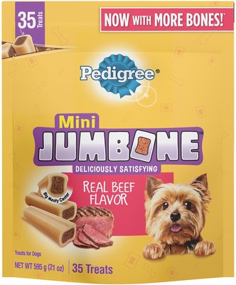 Pedigree Mini Jumbone Real Beef Flavor Dog Treats, slide 1 of 1