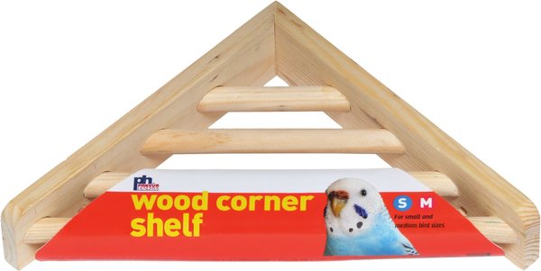 Prevue Pet Products Wood Corner Bird Cage Shelf, 7-in slide 1 of 4