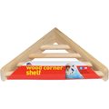 Prevue Pet Products Wood Corner Bird Cage Shelf, 7-in