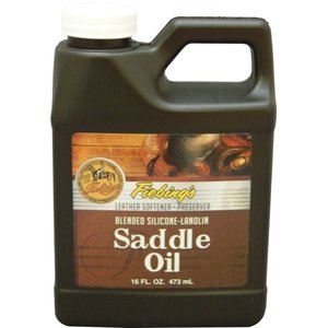 Fiebing's Silicone-Lanolin Saddle Oil for Horses, 16-oz bottle