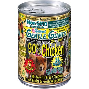 Gentle Giants 90% Chicken Grain-Free Wet Dog Food, 13-oz, case of 12