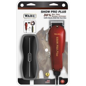 Wahl Show Pro Plus Horse Clipper Kit, Black/Red