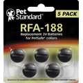 Pet Standard RFA-188 Replacement 3V Batteries for PetSafe Collars, 5 pack