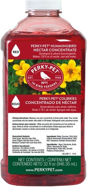 Perky-Pet Red Nectar Concentrate Hummingbird Food, 32-oz bottle slide 1 of 1