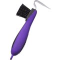 Tough-1 Great Grip Hoof Pick & Horse Brush, Purple