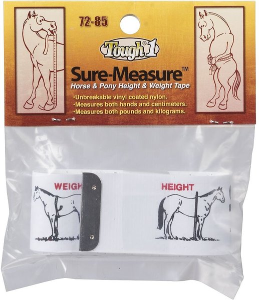 Tough-1 Sure Measure Horse & Pony Height & Weight Tape slide 1 of 1