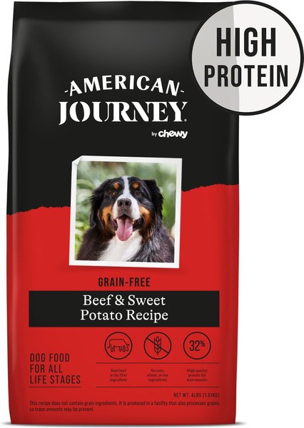 American Journey Beef & Sweet Potato Recipe Grain-Free Dry Dog Food, 4-lb bag slide 1 of 10