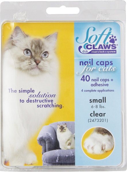 Soft Claws Cat Nail Caps, 40 count, Small, Clear slide 1 of 7