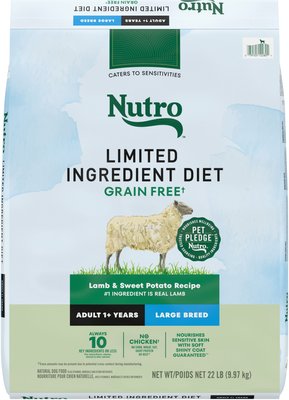 Nutro Limited Ingredient Diet Grain-Free Adult Large Breed Lamb & Sweet Potato Recipe Dry Dog Food, slide 1 of 1