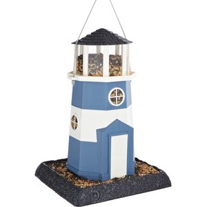 North States Village Collection Lighthouse Bird Feeder, Blue